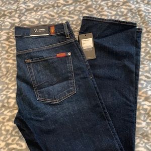 7 For All Mankind Austyn, NWT, size 33, relaxed straight leg, mens